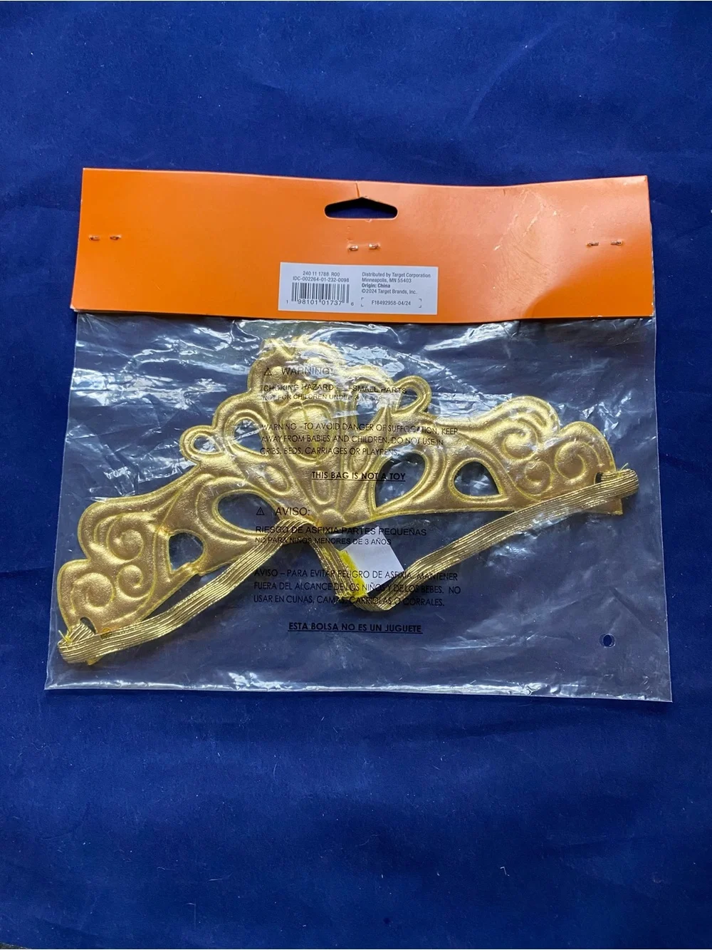 New Halloween Hyde & Eek! Kids Gold Crown One Size